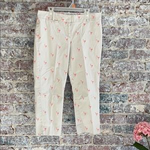 Talbots Signature Embroidered Cropped Pants